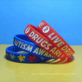 Hot Sale Autism Awareness Silicone Wristbands Debossed Ink Filled Silicone Rubber Bracelets